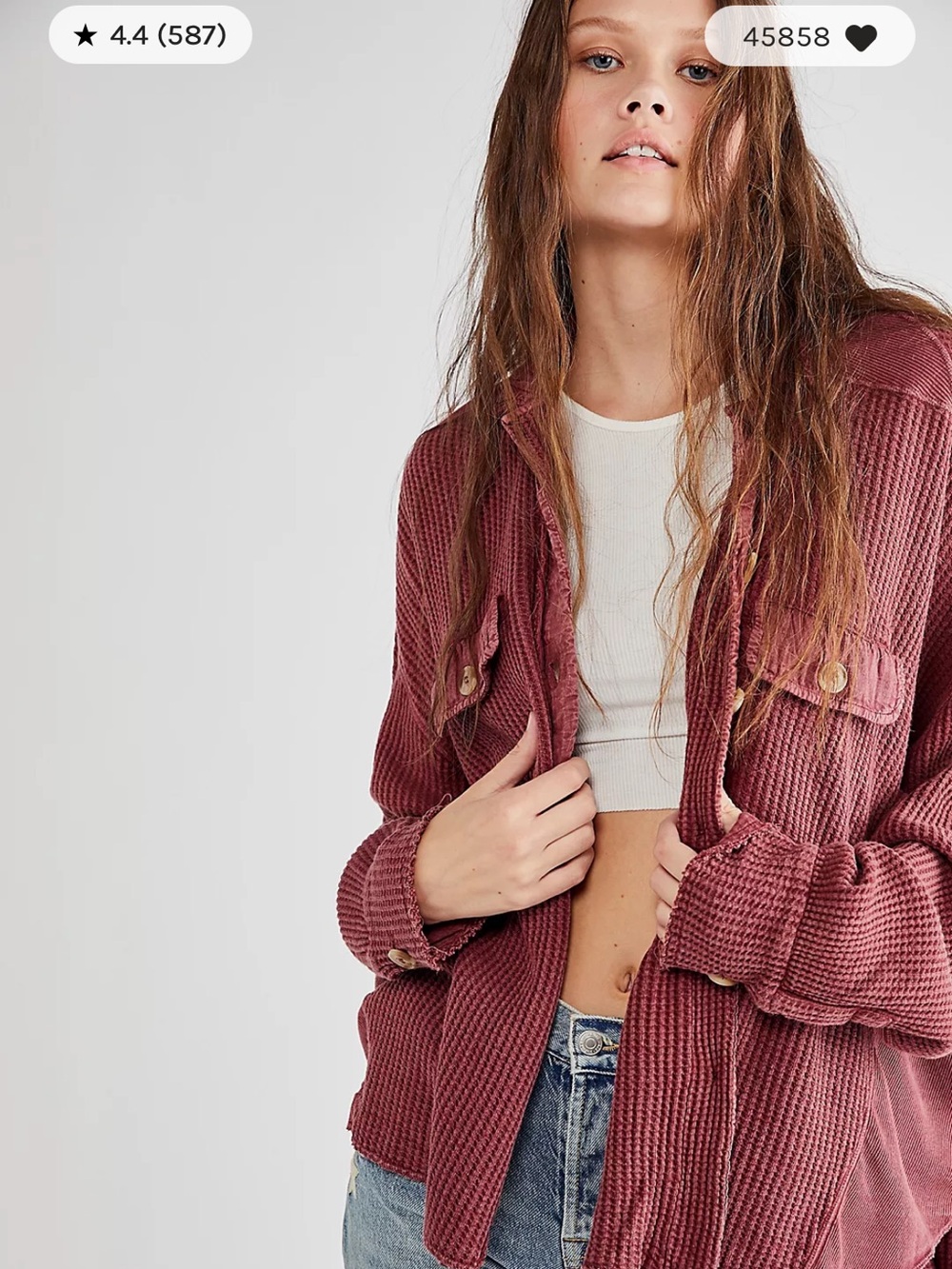 Free People Scout Shacket - Mole